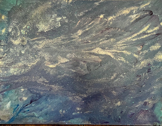 Night Sky Acrylic Pour