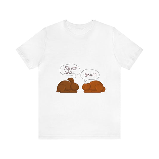 Funny Easter Chocolate Bunny Unisex Jersey Short Sleeve Tee