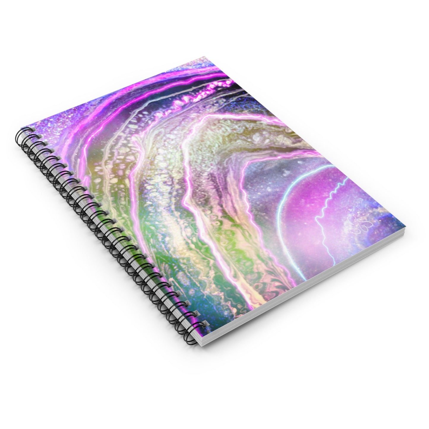 Geode Creativity art by Melody Ann Spiral Notebook - Ruled Line