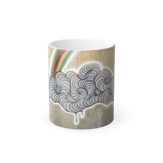 Cup of Sunshine & Rainbows original by Melody Ann Art Color Morphing Mug, 11oz