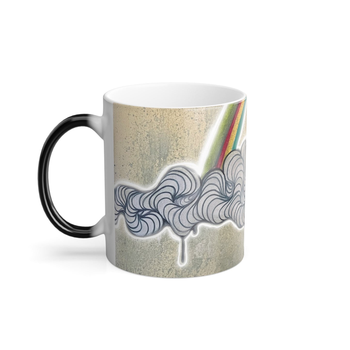 Cup of Sunshine & Rainbows original by Melody Ann Art Color Morphing Mug, 11oz